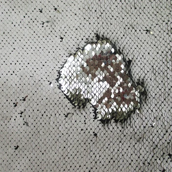 

David accessories 50*145cm mermaid reversible Sparkly color Changeable Sheet Sequin knit Fabric for Clothes/Cushion Decor ,c2913