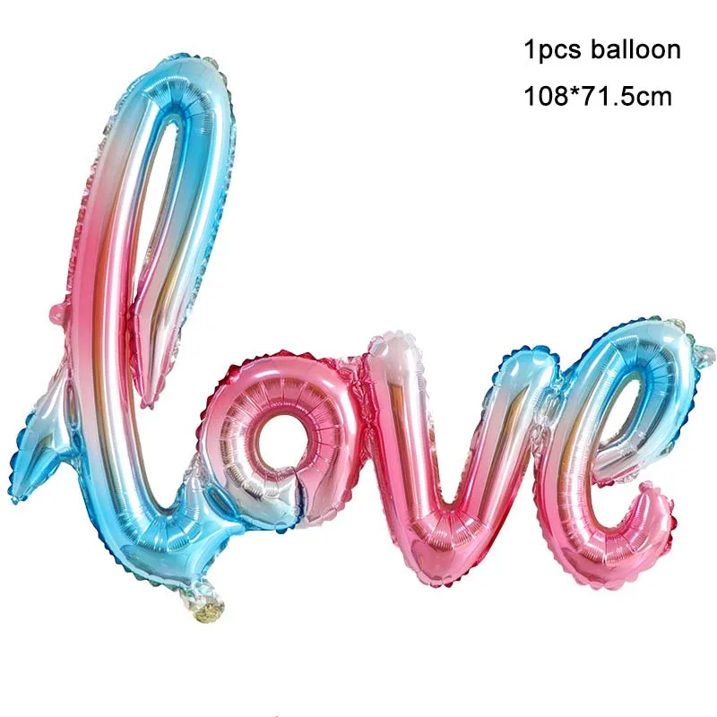 8-Season Gradually discolored 1st Birthday Balloon  Rainbow Unicorn Baby Shower Globos Unicorn Wedding Birthday Party Decoration
