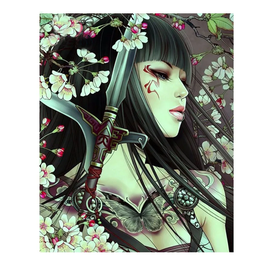 

Samurai diamond embroidery full novelty 5d diamond painting full square drill Pictures rhinestones Diamond cross stitch pictures