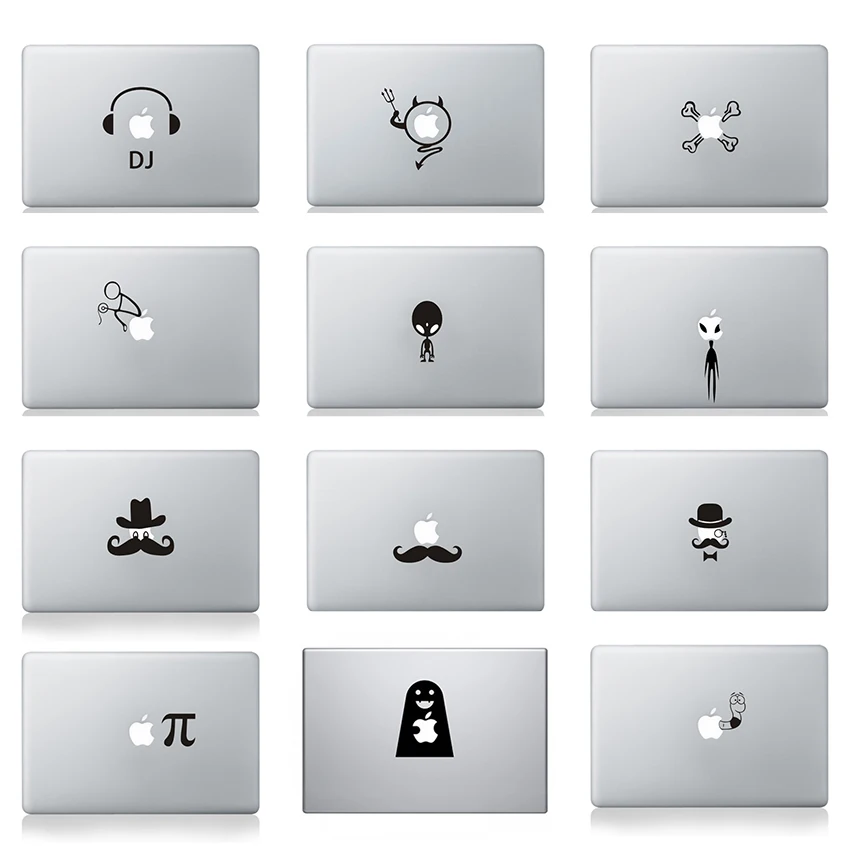 Hot Sale Funny Partial Vinyl Decal Laptop Skin Sticker For Macbook Air Pro Retina iPad DIY Personality Black Cartoon Parttern Hot Sale Funny Partial Vinyl Decal Laptop Skin Sticker For Macbook Air Pro Retina iPad DIY Personality Black Cartoon Parttern