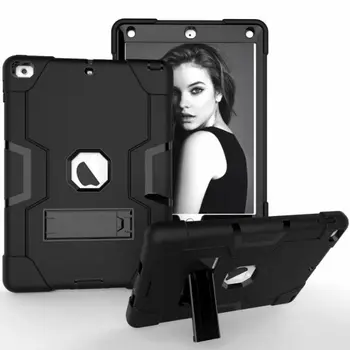 

50pcs/lot Silica gel+PC Armor Shockproof Cases Cover For ipad 2 3 4 iPad 2 3 4 9.7 inch,Heavy Duty Hard Cover Full Body Prot