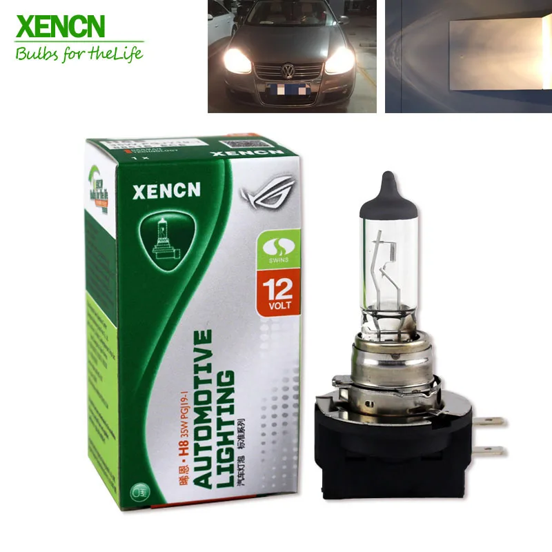 XENCN H8B 12V 35W 3200K прозрачная серии Стандартный немецкое качество Галогенные Противотуманные лампы 2 шт. экспресс-, розничная, длительный срок службы 2 шт