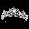 2022 New Fashion Baroque Luxury Crystal AB Bridal Crown Tiaras Light Gold Diadem Tiaras for Women Bride Wedding Hair Accessories ► Photo 3/6