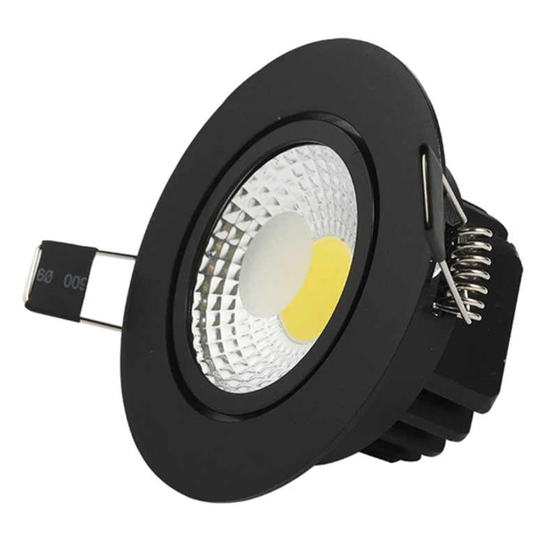 

Round Dimmable Led downlight light COB Ceiling Spot Light 3w 5w 7w 12w 85-265V ceiling recessed Lights Indoor Lighting
