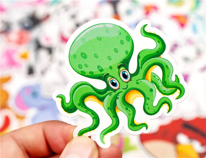Animal Anime Stickers Funny JDM Kids Toy Sticker For DIY Luggage Laptop Skateboard Motorcycle Bike Bedroom Sticke (11)