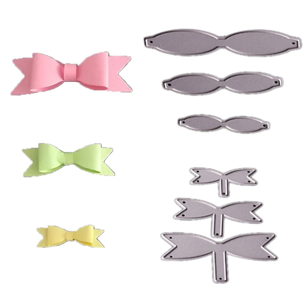 

Bowknot Shape Metal Cutting Dies Scrapbooking Embossing Card Make Stencils DIY Decorative Cards Handcrafts Embossed Plate