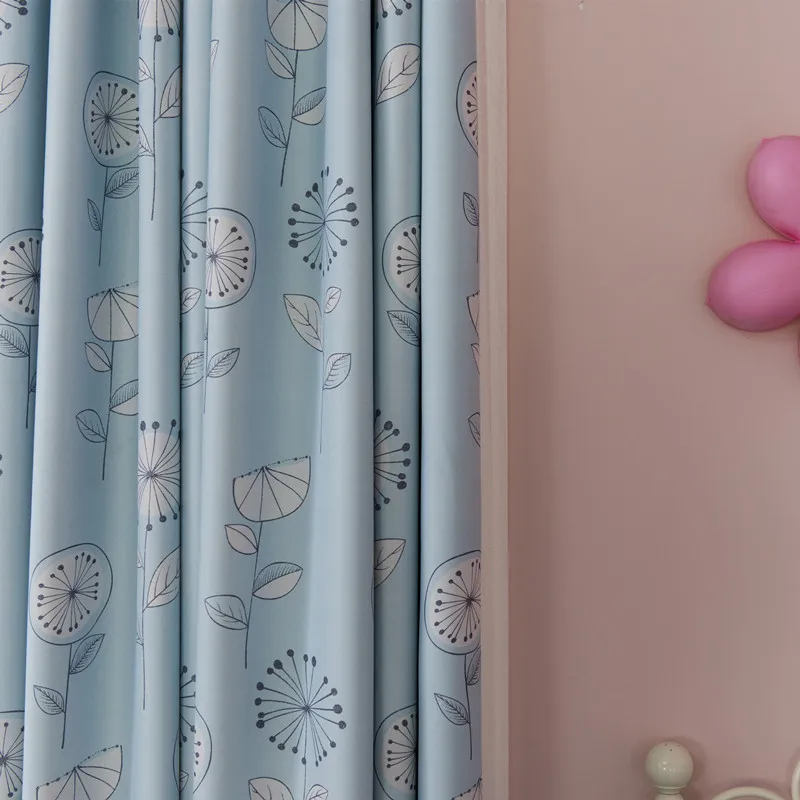 

Cartoon Curtains for Living Room Bedroom Children's Room Curtains Nursery Engineering Curtains Flowers