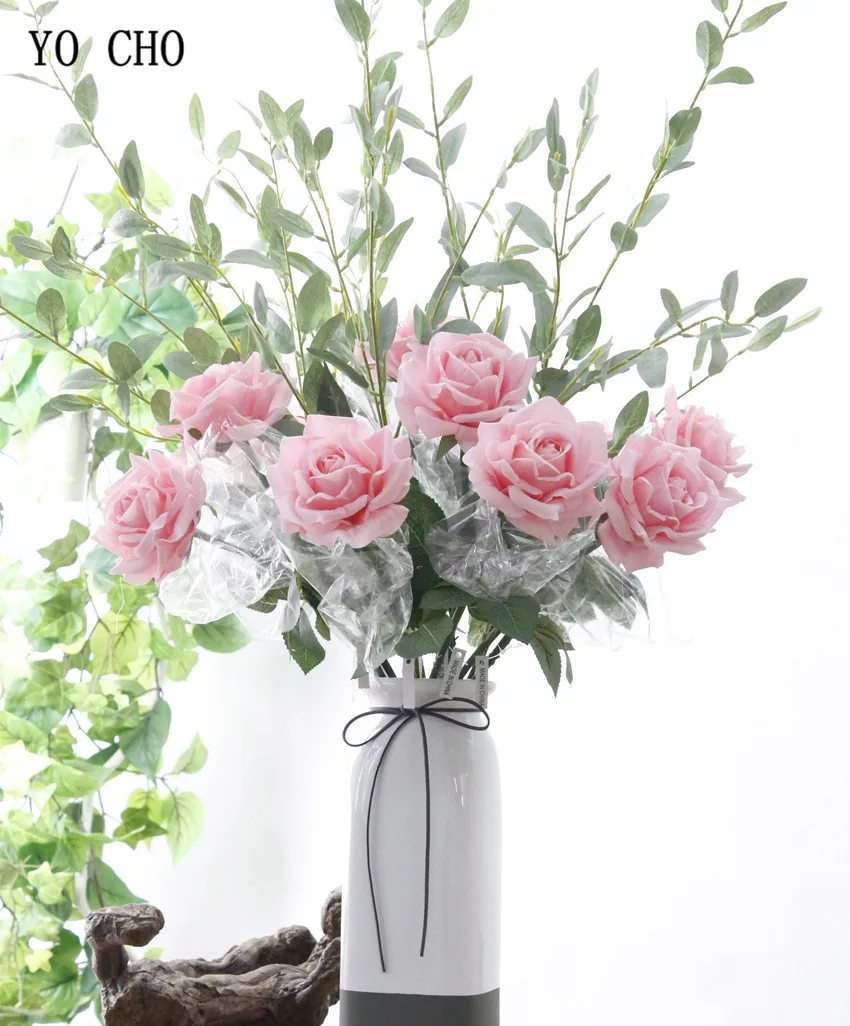 rose artificial flower white peony real touch (28)