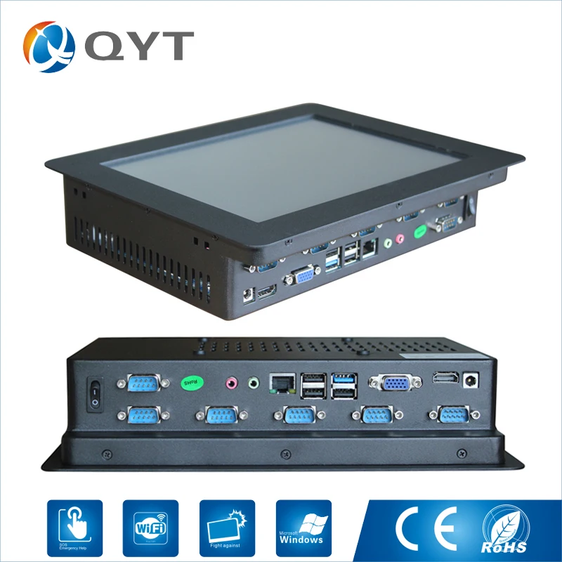 

800x600 led ip65 industrial 10 inch mini tablet pc with 6*RS232 all in one pc/industrial panel pc