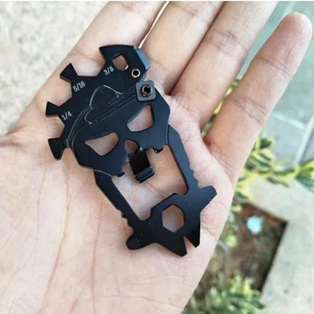 

Outdoor EDC Tool, Skull multi-functional combination of small tools outdoor multi-opener screwdriver wrench sharpener