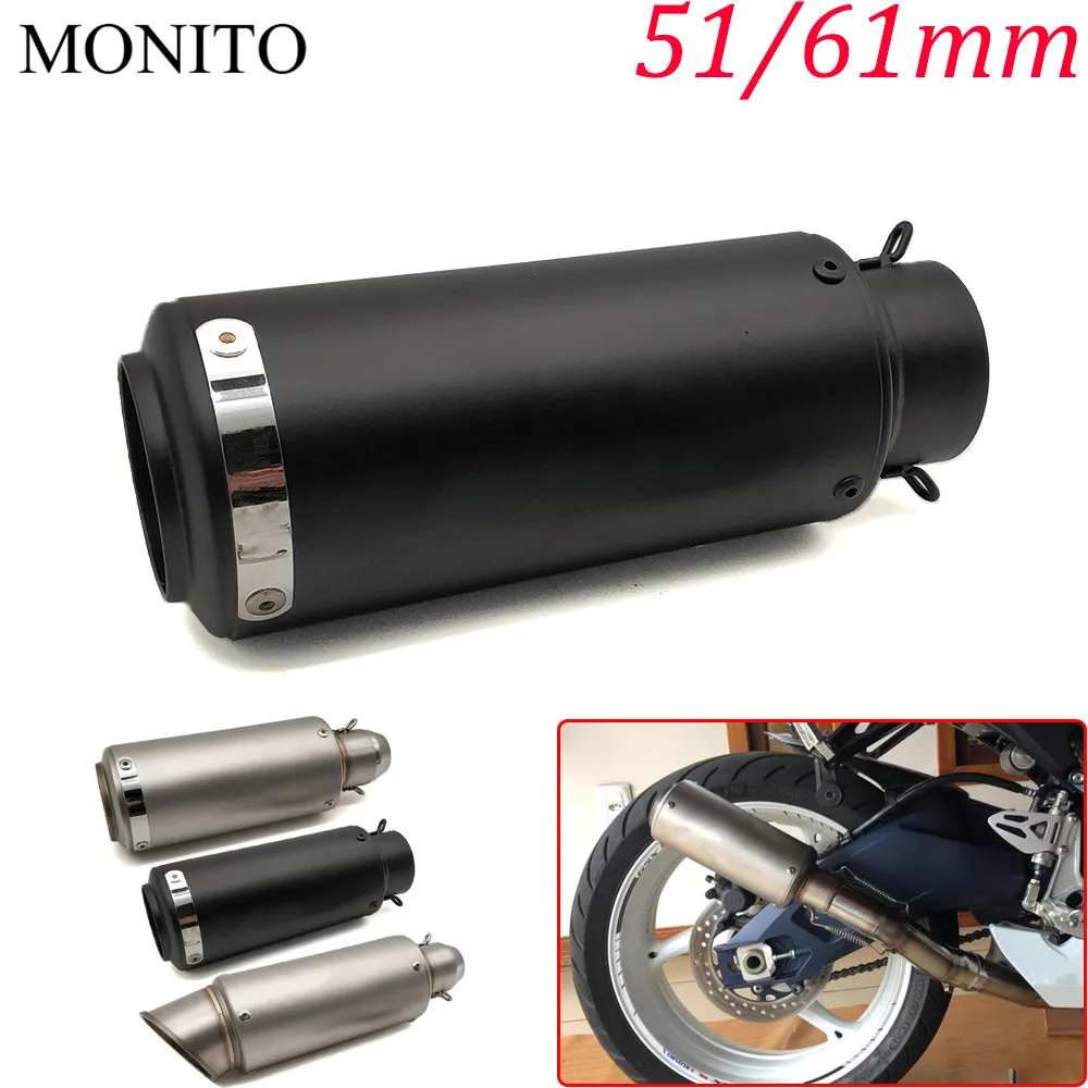 

2019 Motorcycle SC exhaust escape Modified Exhaust Muffler DB Killer For KAWASAKI W800 Cafe ZRX1100 ZRX1100 ZX1100 ZX7R ZX9 Z750
