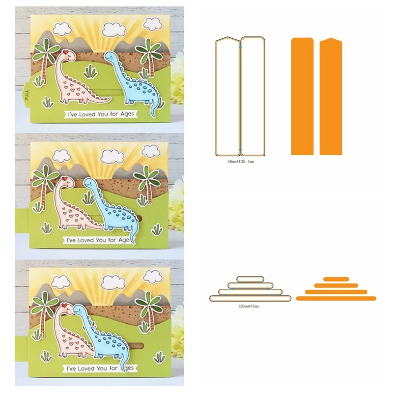 

Pull Layers Label Set Pattern Metal Cutting Dies Stencil Scrapbooking Photo album Embossing For Paper Card DIY Crafts