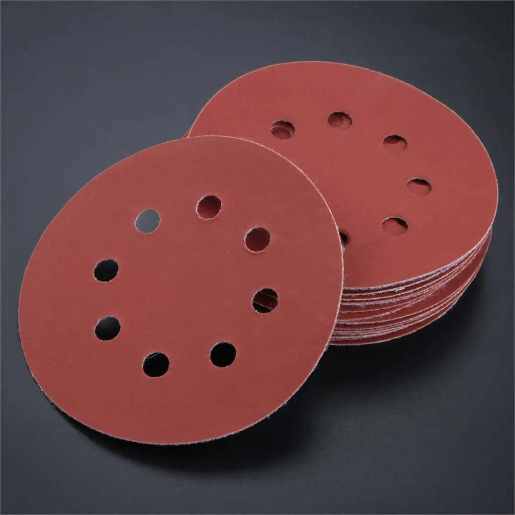 20Pcs 5 Inch Round Sandpaper Eight Hole Disk Sand Sheets Grit 40/60/100/180/400/600 Hook and Loop olishing Pad for Sander Grits 20Pcs 5 Inch Round Sandpaper Eight Hole Disk Sand Sheets Grit 40/60/100/180/400/600 Hook and Loop olishing Pad for Sander Grits