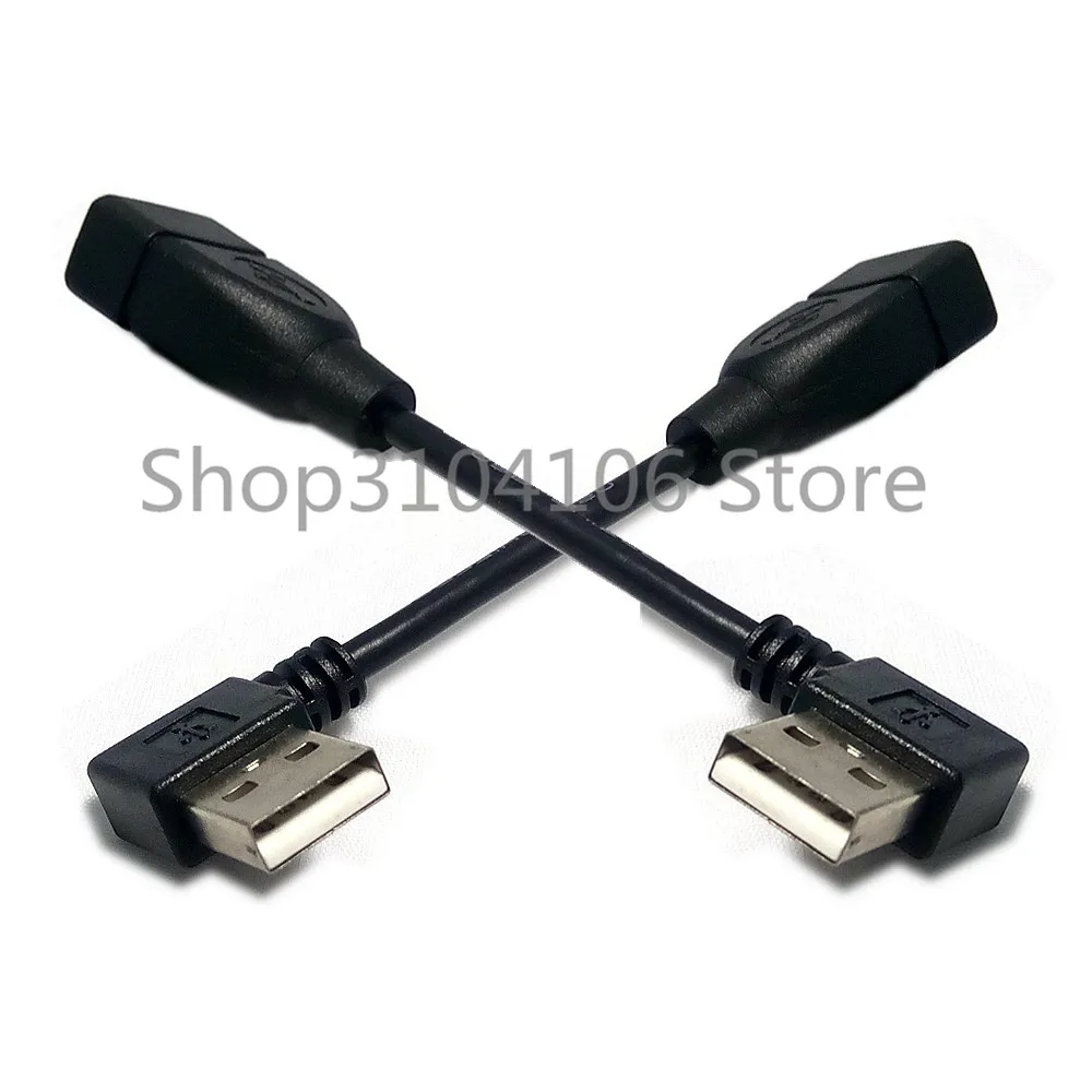 USB 2,0 папа-мама удлинитель 100 см двусторонний дизайн левый и правый угловой 90 градусов