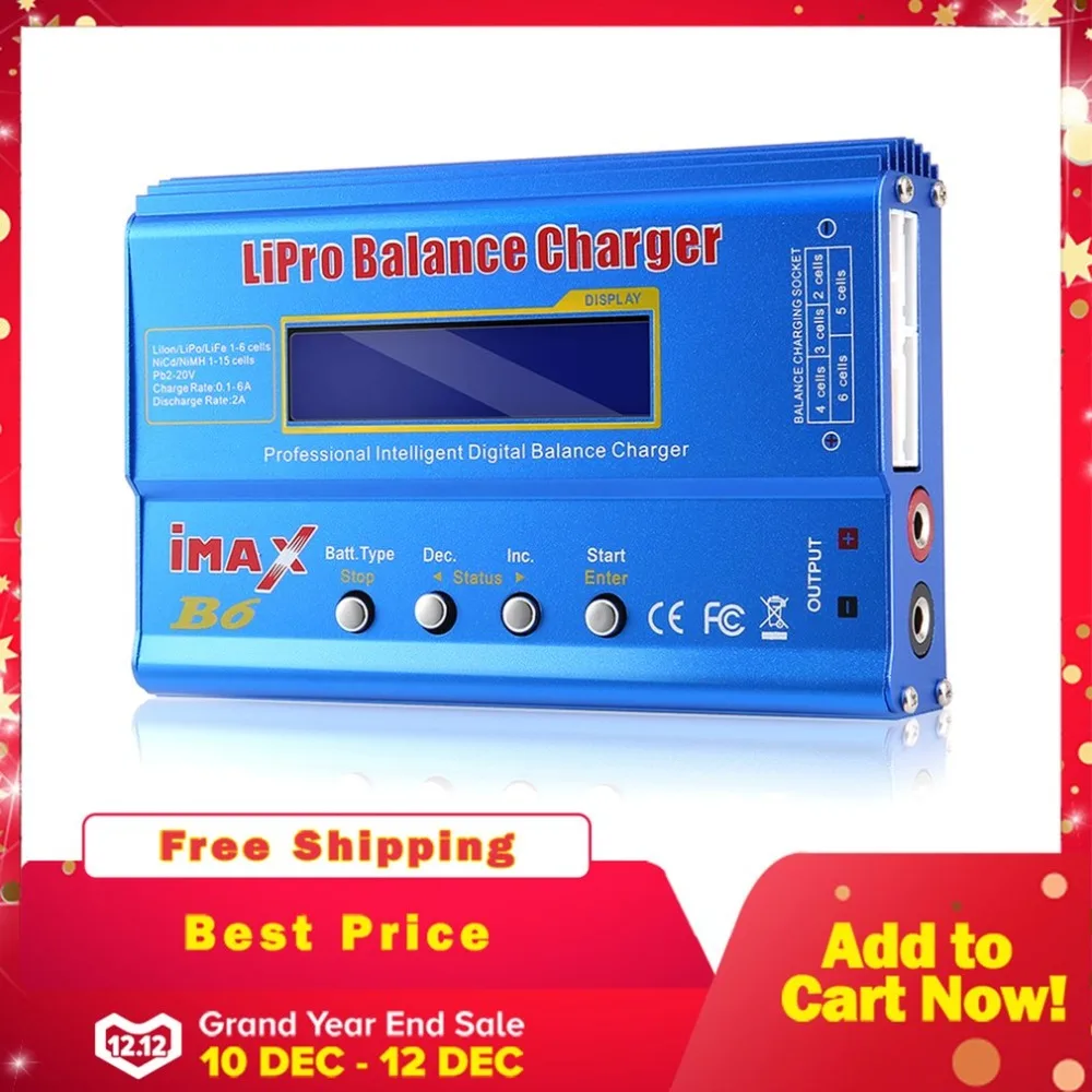 

IMAX B6 Digital RC Lipo NiMh Battery Balance Charger AC POWER 12V 5A Adapter FOR Vehicles Remote Control Toys Helicopters