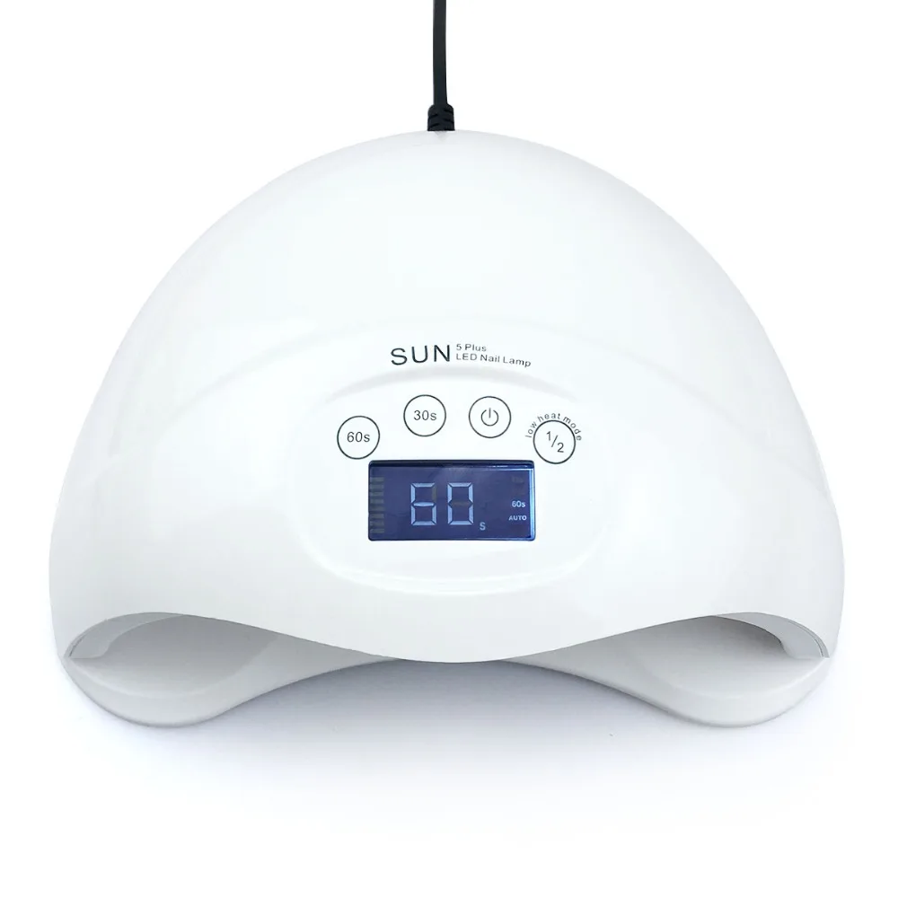 УФ лампа для сушки ногтей SUN5 Plus 48 Вт светодиодная ЖК дисплей таймер на 30/60/99 сек