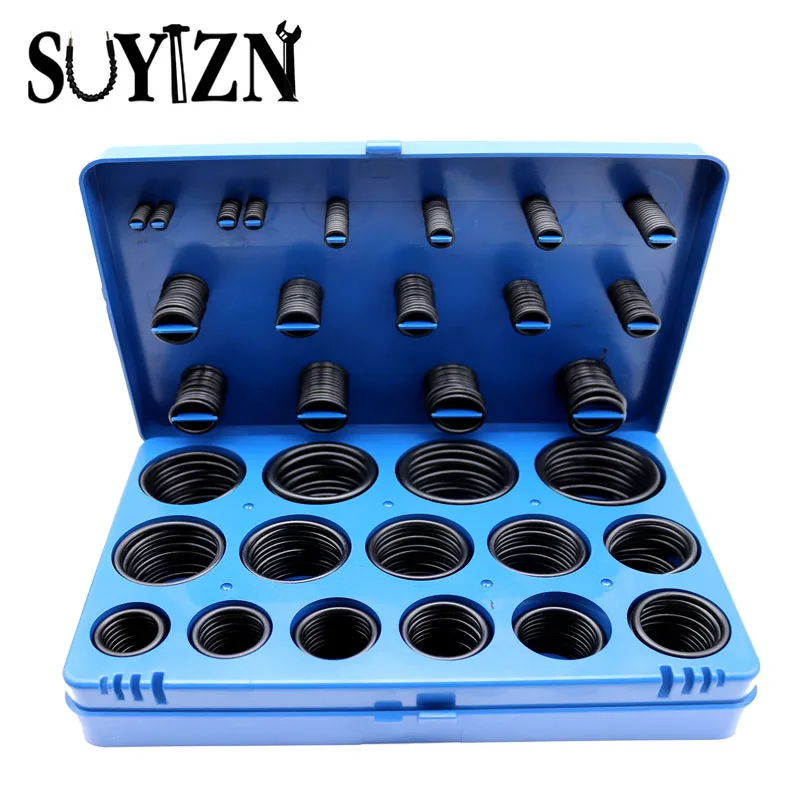 404pcs/kit O Ring Seal Kit Gasket A Set Of O rings Rubber Grommet