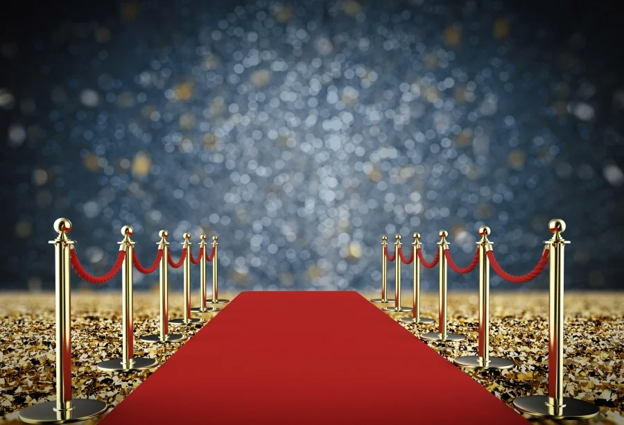 

Laeacco Stage Red Carpet Backdrops For Photography Fantasy Polka Dots Light Bokeh Baby Birthday Party Photo Backdrop Photo Shoot