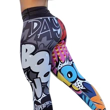 CHRLEISURE Women Digital Printing Leggings Workout Leggings High Waist Push Up Leggins Mujer Fitness Leggings Women’S Pants