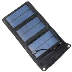 5 Вт 5 В Портативный Панели солнечные мобильного телефона Зарядное устройство DIY поликремния складной солнечный USB Батарея Зарядное
