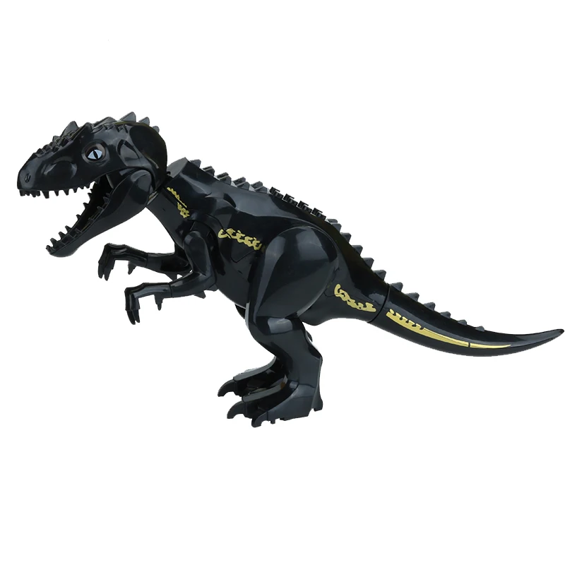 LELE L030 Парк Юрского периода Дракон строительные блоки динозавр фигурки кирпичи игрушки тираннозавр Indominus Rex Indoraptor малыш YG7 - Цвет: Black dragon