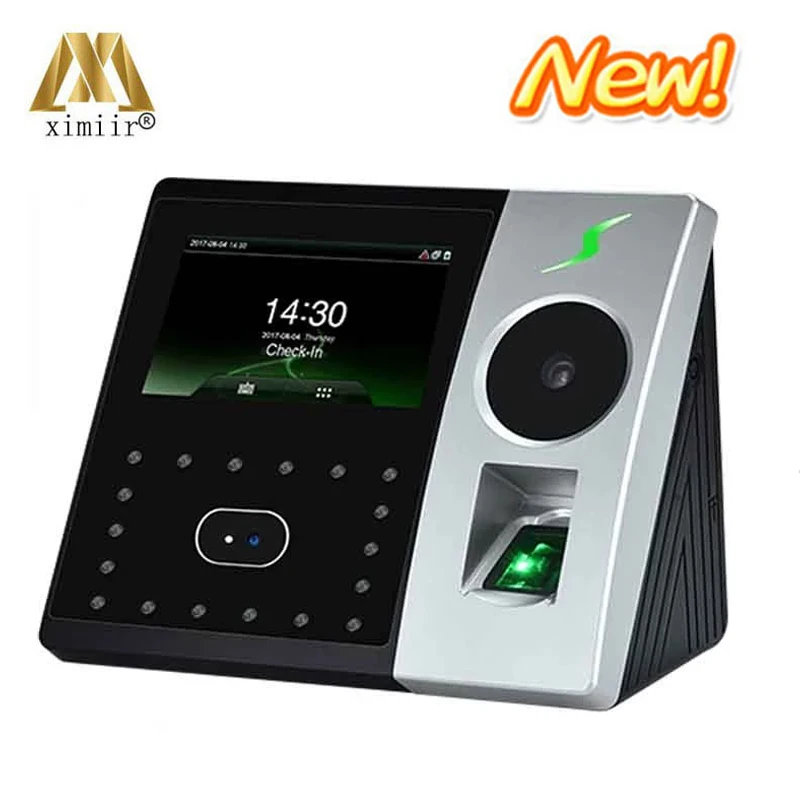 

New products Pface202 face & fingerprint time attendance and access control facial recognition time recording TCP/IP time clock