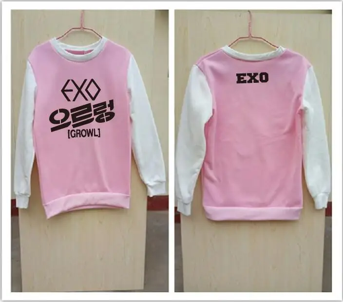 

Exo Suho Sehun Luhan Chanyeol baekhyun tao kai lay Xiu min Chen Kris longsleeve sweatershirt lover Hot sale for man and woman