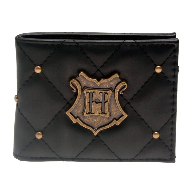 

Harry potter Hogwarts Bi-Fold embroidered Rivet Men Wallet Women Purse DFT-3093