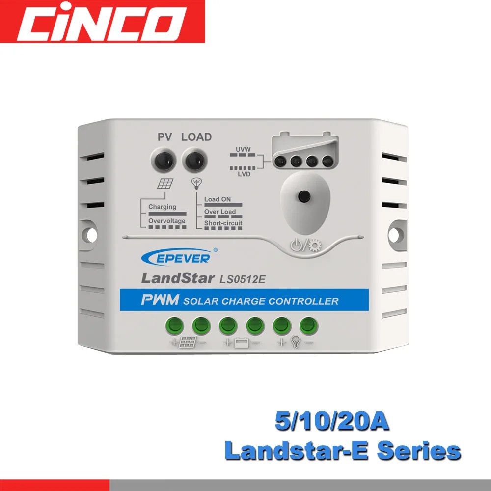 

Landstar LS0512E LS1210E LS1024E LS2024E 5A 10A 20A Solar Charge Controller Epsolar PV Solar Panels charger Regulators