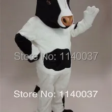 Талисман черный и белый костюм талисмана коровы ростовой костюм мультяшный карнавальный костюм персонажа маскарадный костюм