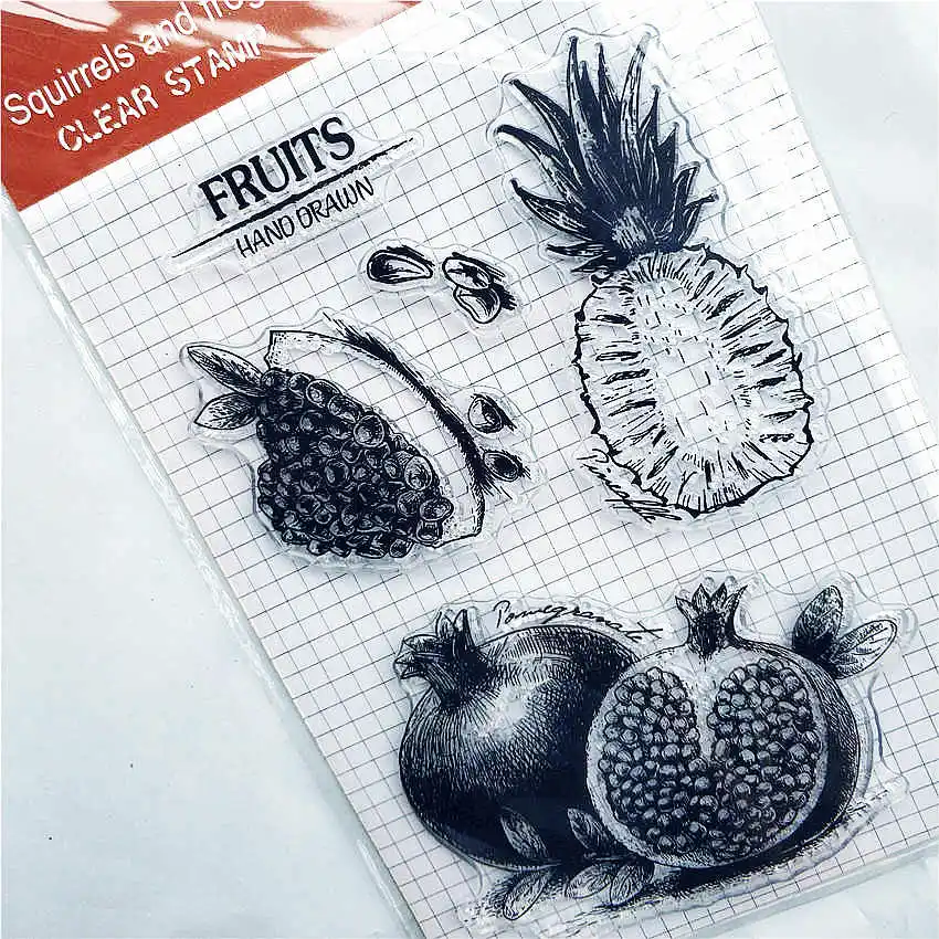 

PANFELOU Sour fruit Transparent Clear Silicone Stamp/Seal for DIY scrapbooking/photo album Decorative clear stamp sheets