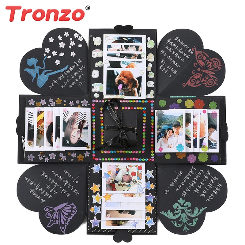 

Tronzo DIY Explosion Gift Box Toys Surprise Love Box Creative Photo Album Sticker Box DIY Magic Gift Box For Valentines's Day