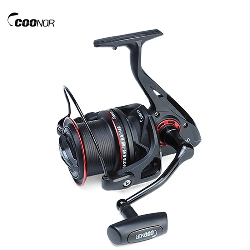 

COONOR Fishing Reel 12 + 2 Ball Bearings Metal Spool Spinning Fishing Reel 4.6:1 with YF8000+YF9000 Outdoor Fishing Accessories