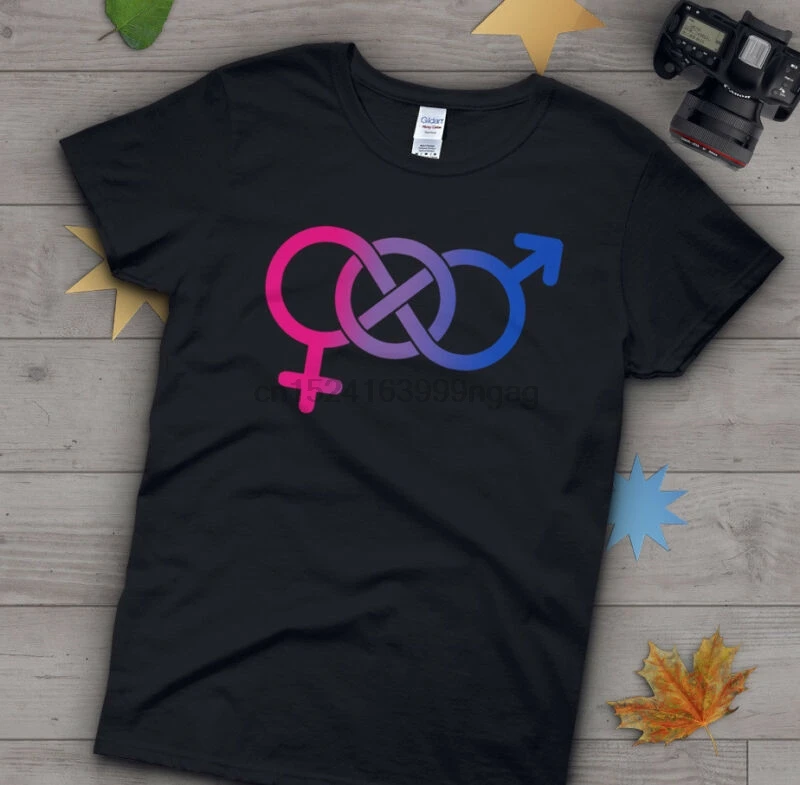 

Bisexual Pride T-shirt SML1-4XL Mens Womens Bi Pride Gift LGBT Gay Pride