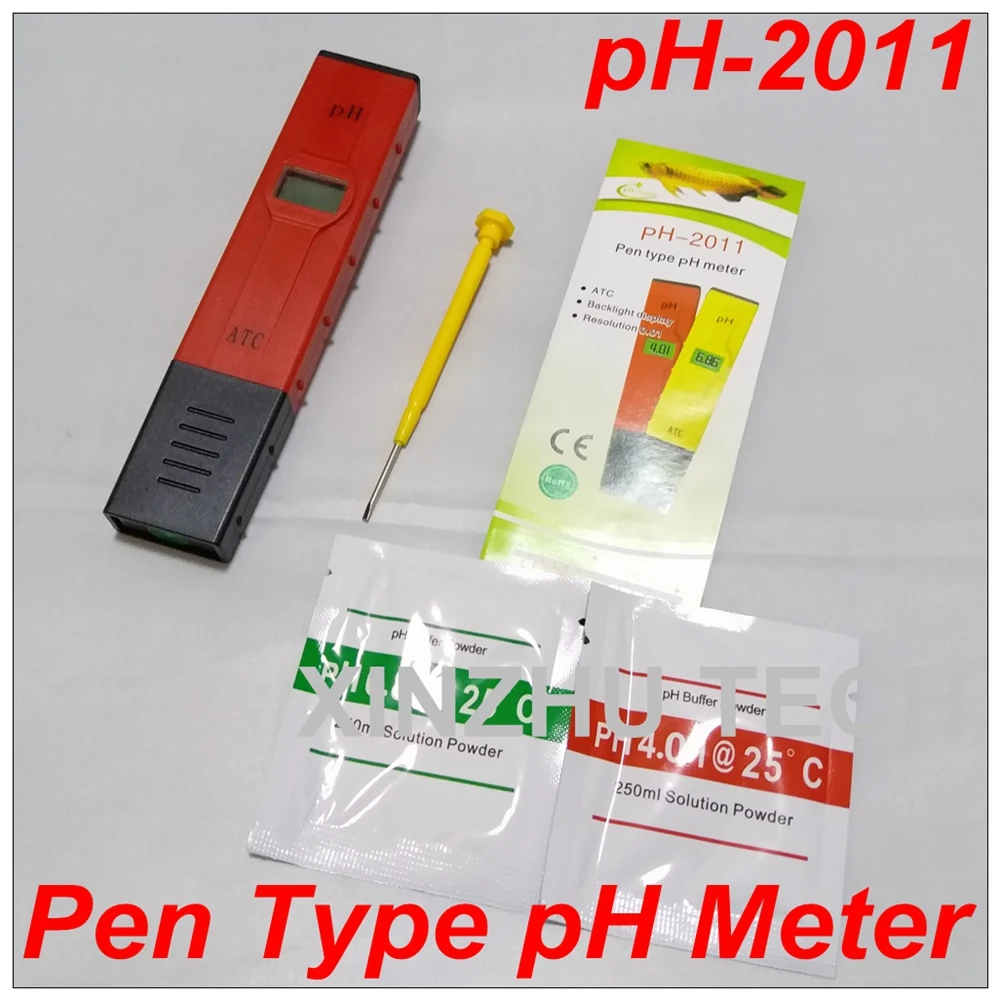 

PH-2011 Pen-Type Aquarium pH Meter Drink Water Quality Analyser Resolution 0.01+Temperature Compensation ATC Function +Backlight