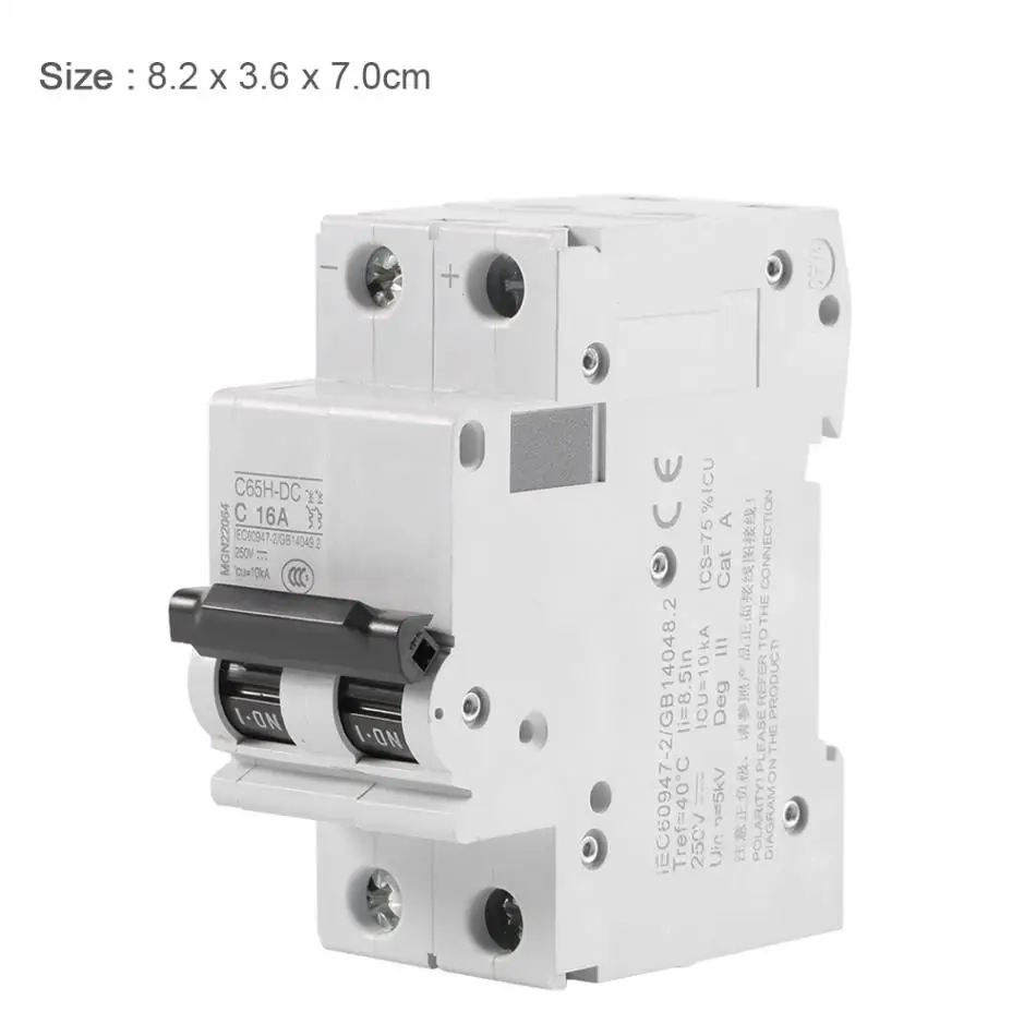 Bookh 400V AC 10A Single Pole 2P Overload Protection Miniature Circuit Breakers Circuit Breaker