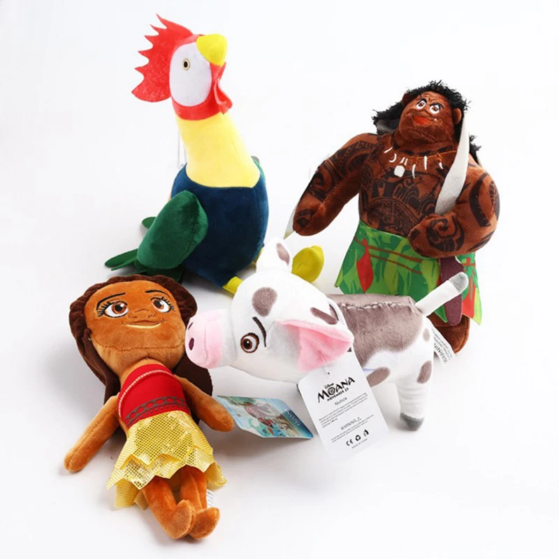 

20CM Moana Very Lovely Princess Moana Maui Heihei Pua Plush Stuffed Toy Cartoon Moana Adventure Doll Toy Gift For Kids WJ016