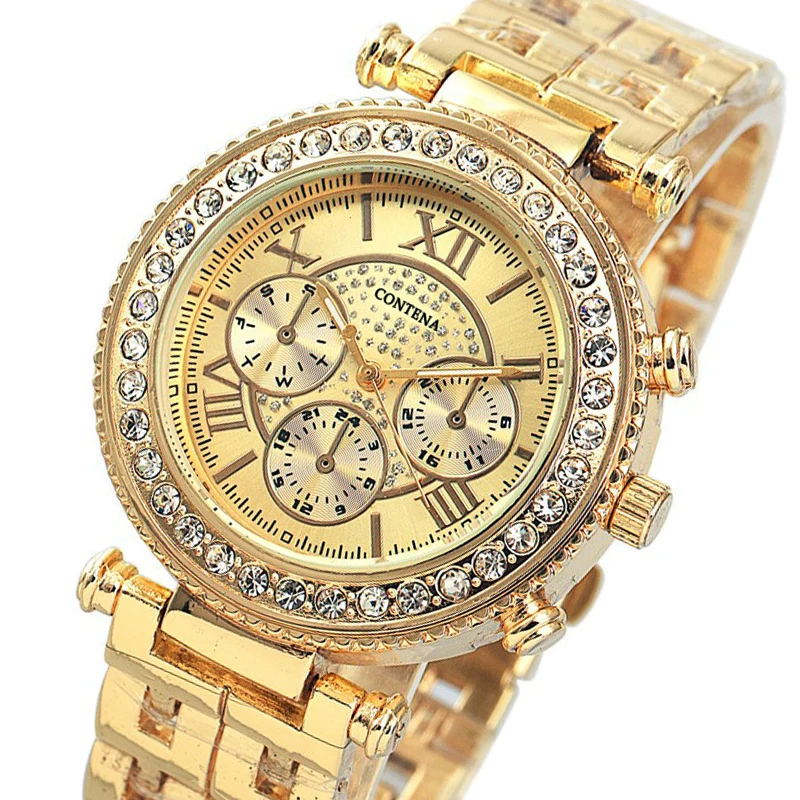 Prix pour Relogio Feminino De Luxe Célèbre Marque Femmes Robe Montres À Quartz En Acier Montre Diamants Or Montres pour Les femmes Montre-Bracelet Prix pour Relogio Feminino De Luxe Célèbre Marque Femmes Robe Montres À Quartz En Acier Montre Diamants Or Montres pour Les femmes Montre-Bracelet