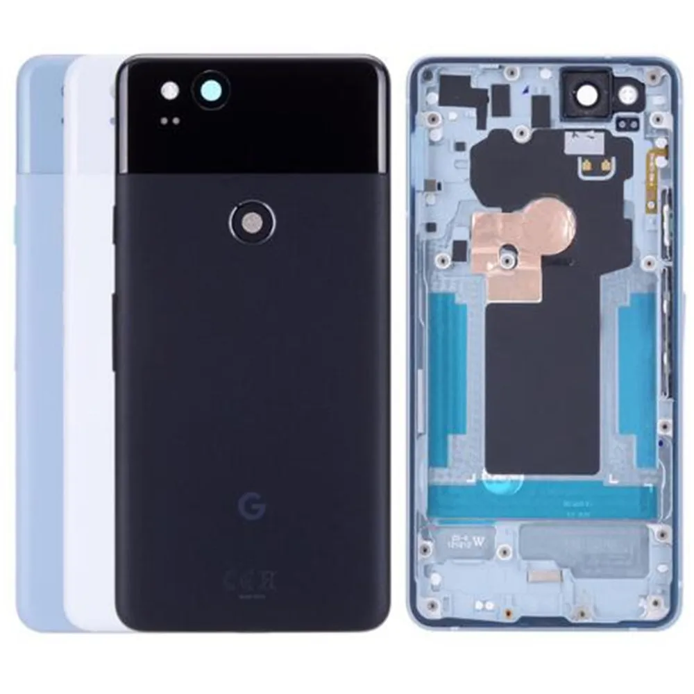

For HTC Google Pixel 2 Rear Housing Battery Door Replacement!!(Black/White/Blue)