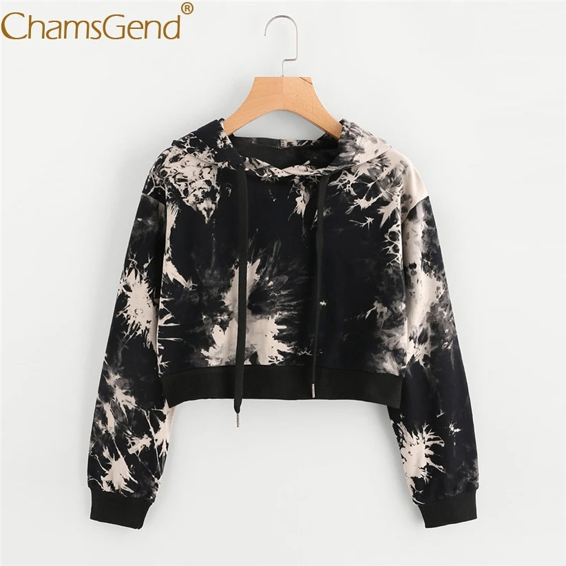 Chamsgend Women Hoodies Teenage Girls Cool Printing Black ...