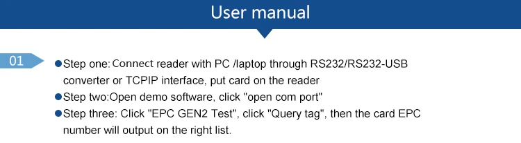 CHAFON рчид СВЧ настольный считыватель писатель с RS232/TCP/IP интерфейс sdk для логистики система контроля доступа система