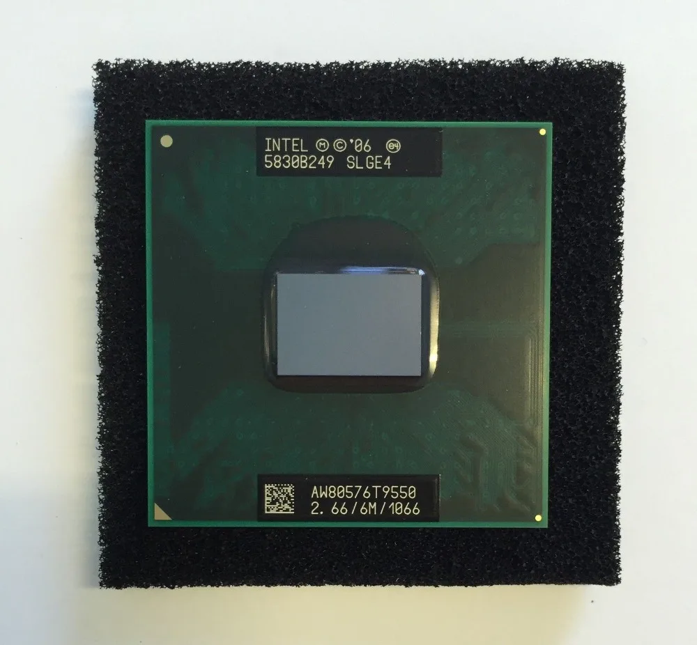 Core 2 Duo T9550 CPU 6M Cache/2.66GHz/1066/Dual-Core Laptop processor