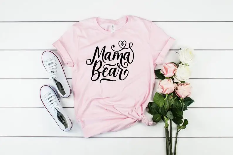 Skuggnas New Arrival Mama Bear T-shirt Mama Bear Tee Mother's Day Gift Short Sleeve Fashion Tumblr tshirts drop shipping