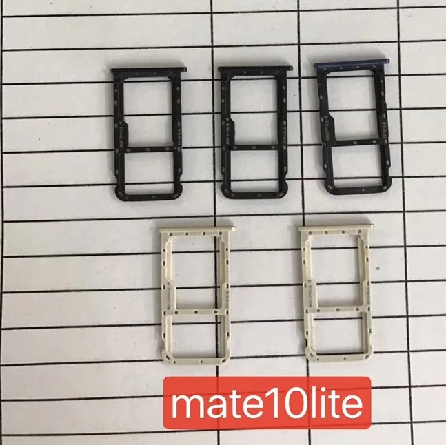 

Sim Tray Simcard Holder SD Memory Card Halter black for Huawei Mate 10 Lite