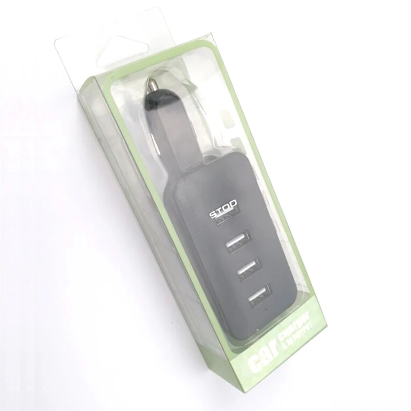 Tanie Wieloportowa ładowarka samochodowa 4 przedłużacz USB ładowanie telefonu dla Iphone sklep