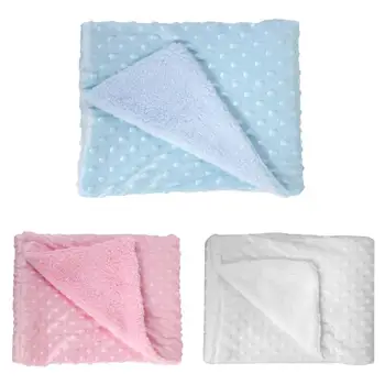 

Baby Blankets 2019 New Soft Double Layer Coral Cashmere Infant Swaddle Bebe Bowtie Stroller Wrap Newborn Baby Bedding Blanket