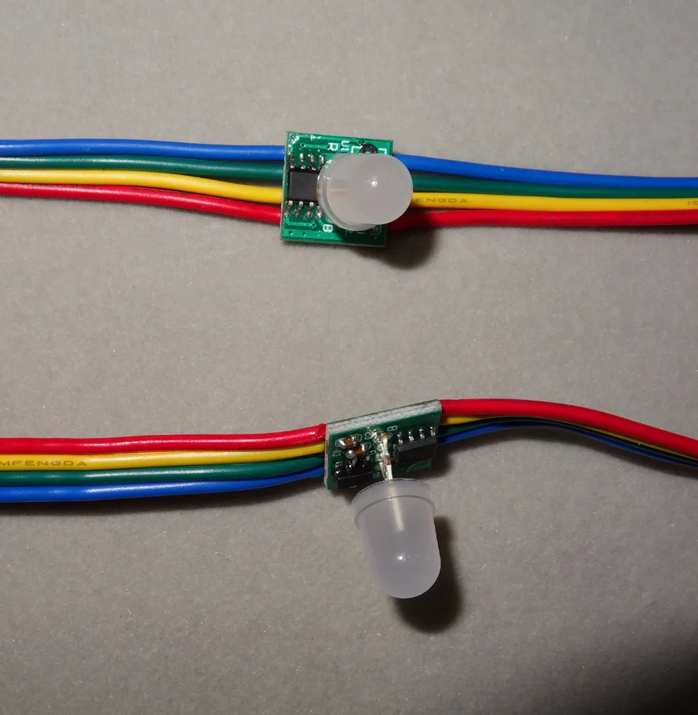 Полноцветная светодиодная подсветка WS2818 RGB 12 в пост. Тока не водонепроницаемая