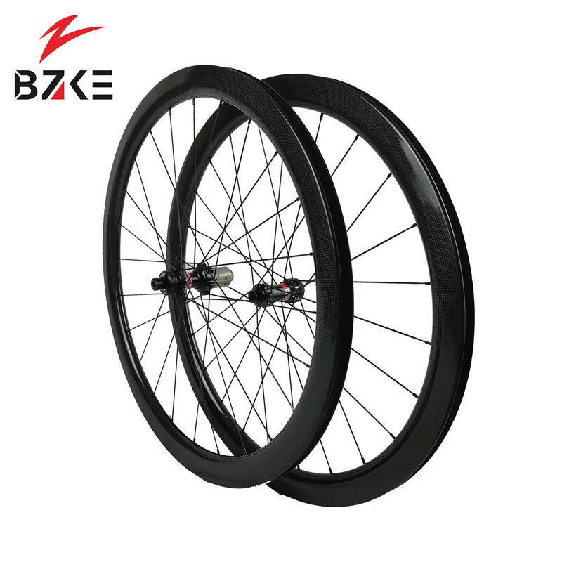 BZKE Углеродные колеса 38 мм высота 700c карбоновый колеса велосипеда карбоновый шоссейный комплект колес 700c clincher 100*12/412*12 мм Углеродные колеса