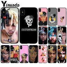 

Yinuoda Rap Singer XXXTentacion MC TPU black Phone Case Cover Shell for iPhone 8 7 6 6S Plus 5 5S SE XR X XS MAX Coque Shell