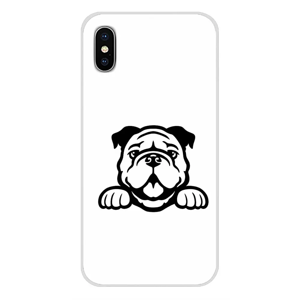 Мягкие чехлы из ТПУ для Apple IPhone X XR XS MAX 4 4s 5 5S 5C SE 6 6 S 7 8 Plus ipod touch 5 6 Dog Polynesian английский Бульдог мода